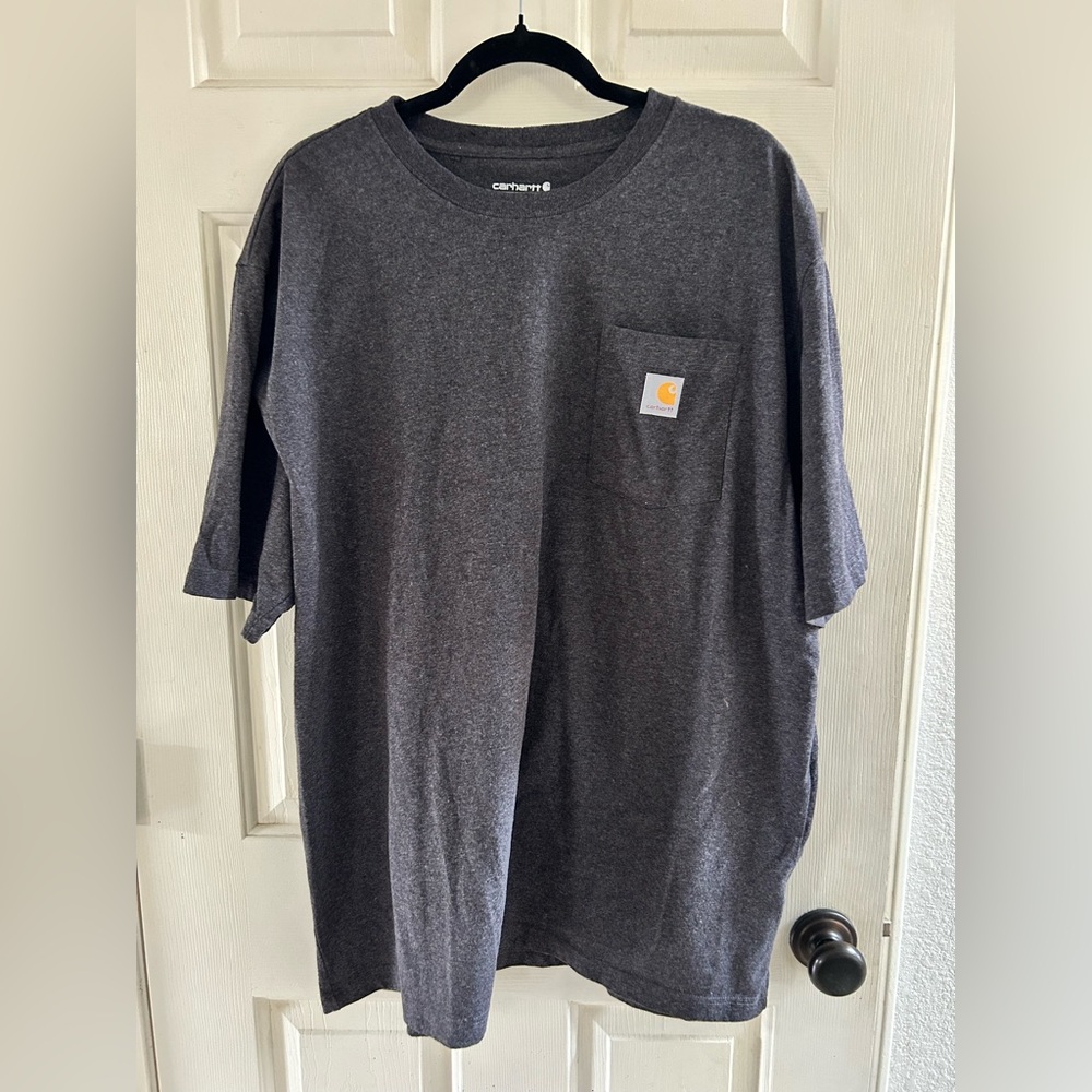 Carhartt Charcoal Short Sleeve Pocket Tee